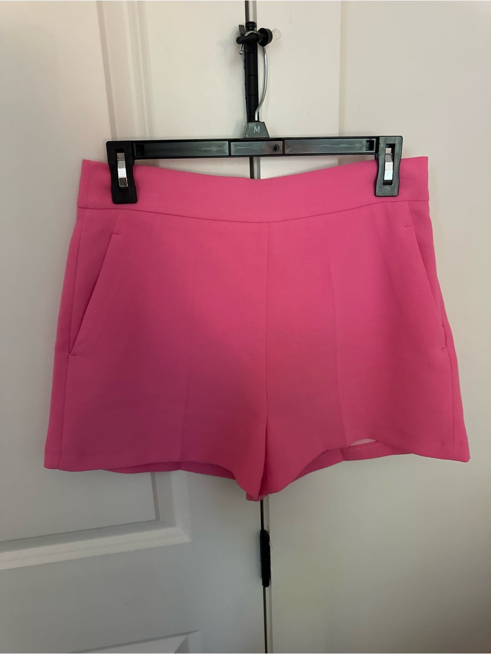 Zara Bright Pink Tailored Bermuda Shorts